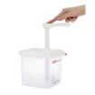 Picture of Araven Sauce Dispenser with Pump GN 1/6 Transparent 2.6Ltr - CR820