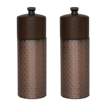 Picture of Olympia Copper Wood Salt and Pepper Mill Set (Pack of 2)