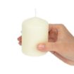 Picture of Ivory Pillar Short Candles 3" (Pack of 12)