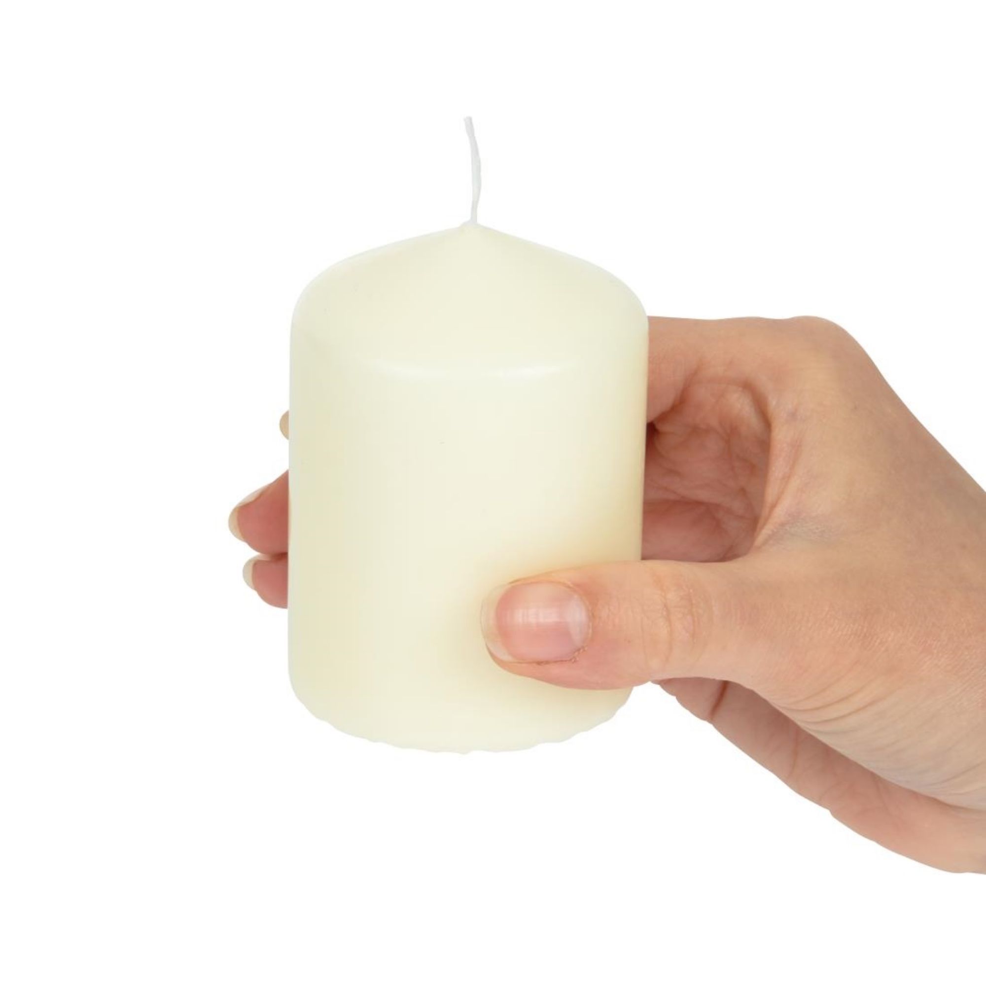Picture of Ivory Pillar Short Candles 3" (Pack of 12)