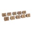 Picture of Olympia Acacia Table Number Signs Numbers 1-10