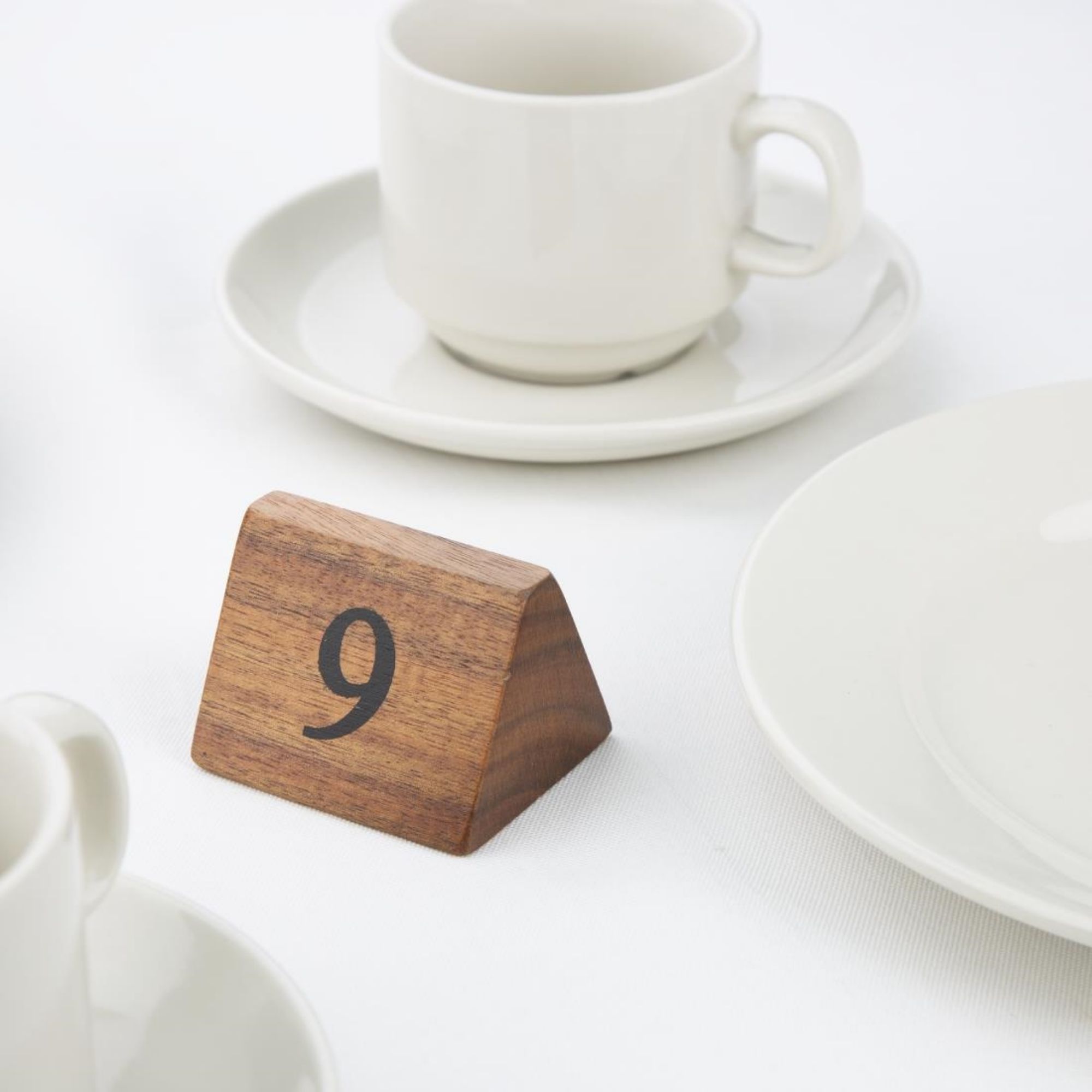 Picture of Olympia Acacia Table Number Signs Numbers 1-10