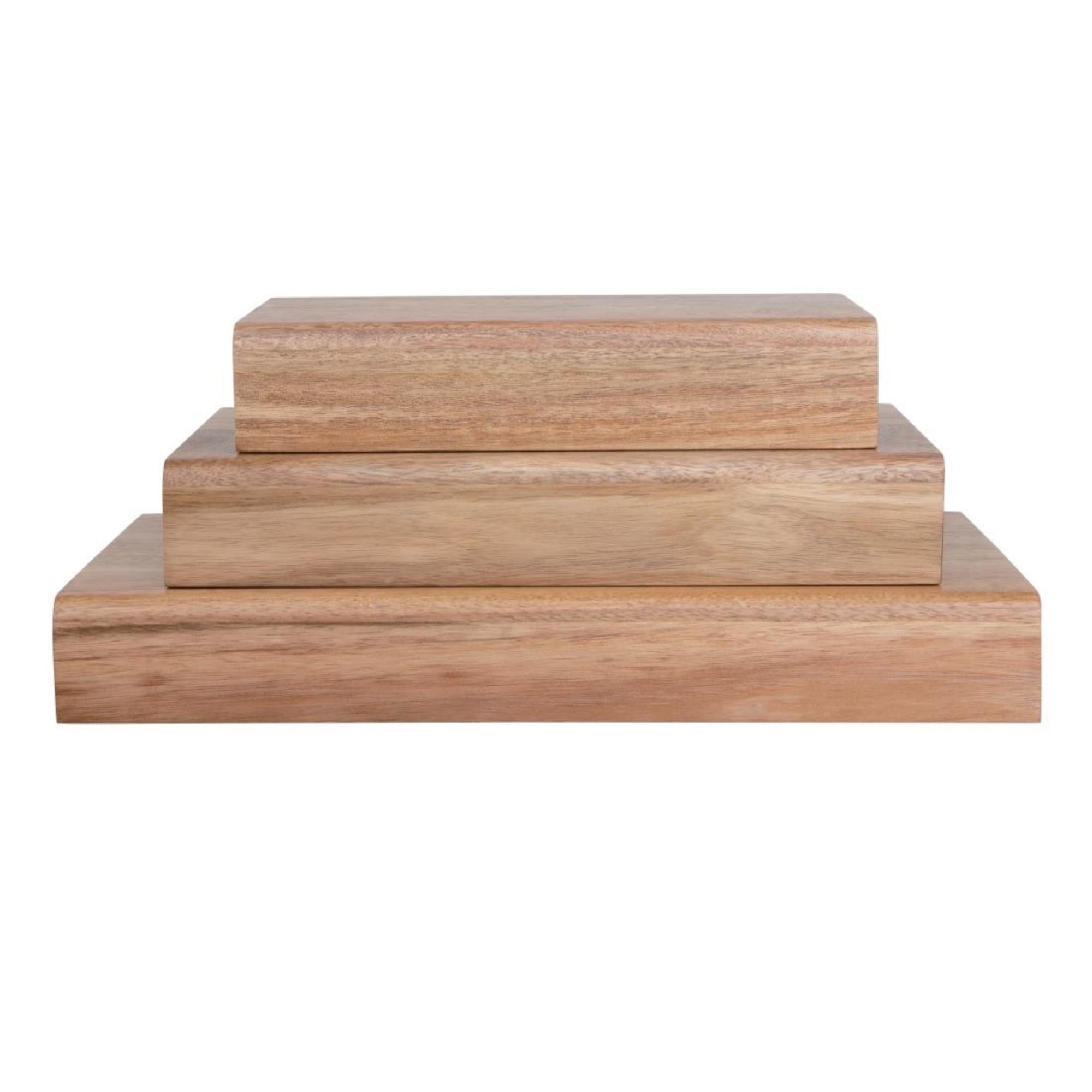 Picture of Olympia Acacia Wood Riser Set (Pack of 3)