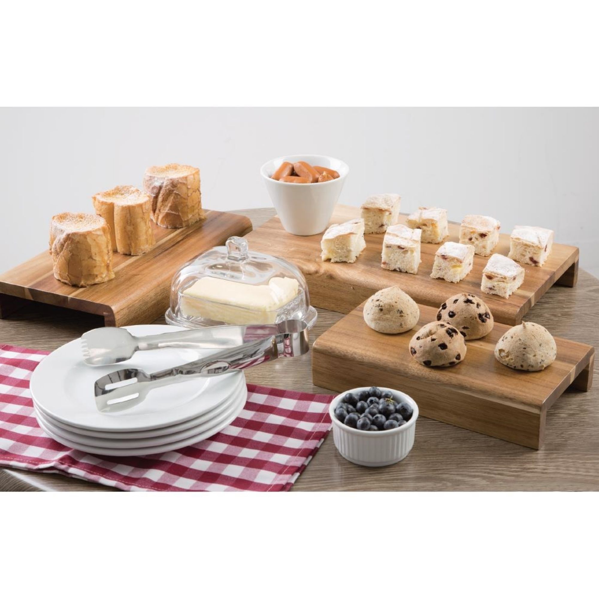 Picture of Olympia Acacia Wood Riser Set (Pack of 3)