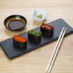 Picture of Olympia Natural Slate Rectangular Display Trays 300mm (4 pack)