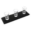 Picture of Olympia Natural Slate Rectangular Display Trays 300mm (4 pack)