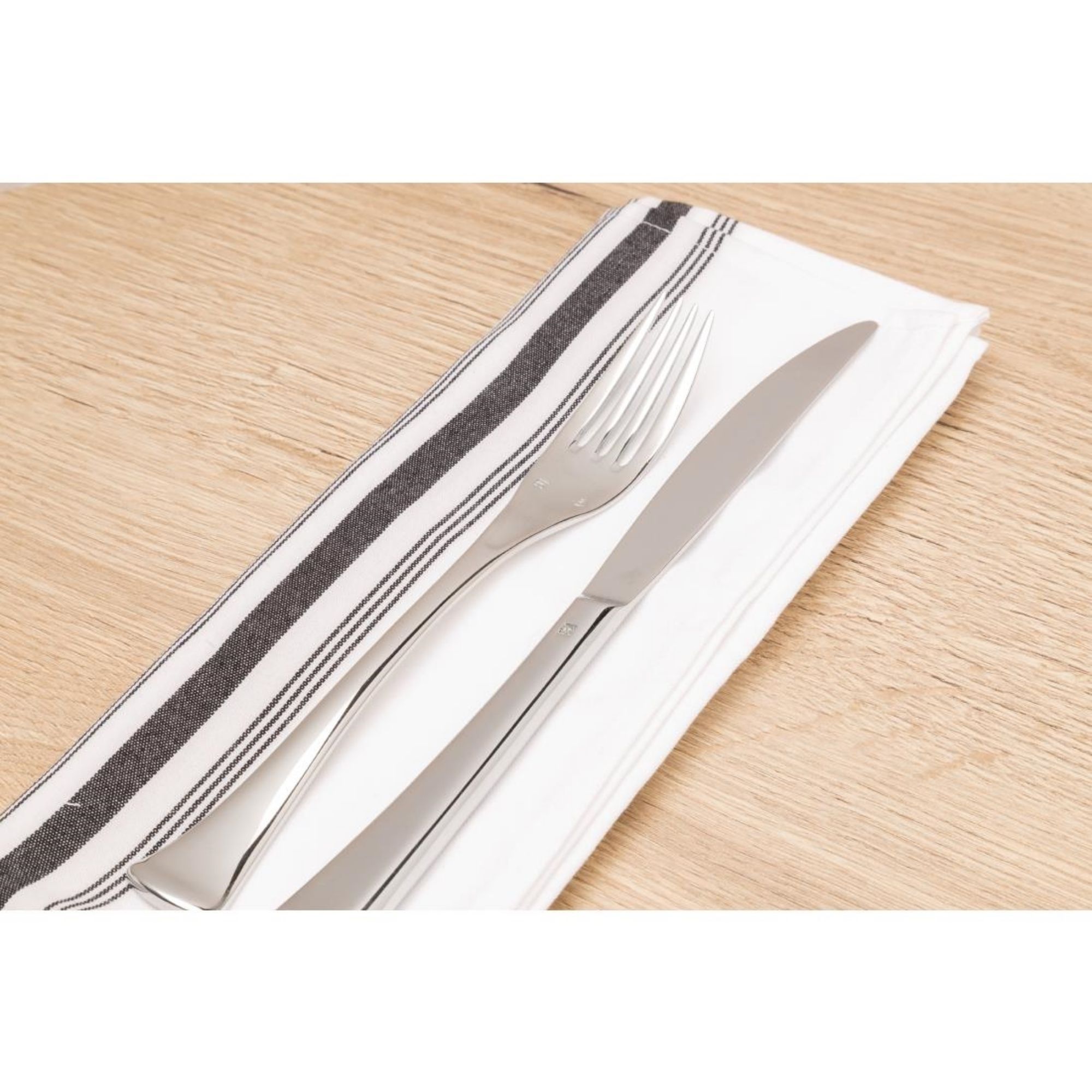 Picture of Bistro Table Napkins Black Stripe (Pack of 10)