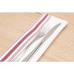 Picture of Bistro Table Napkins Burgundy Stripe (Pack of 10) - CM317