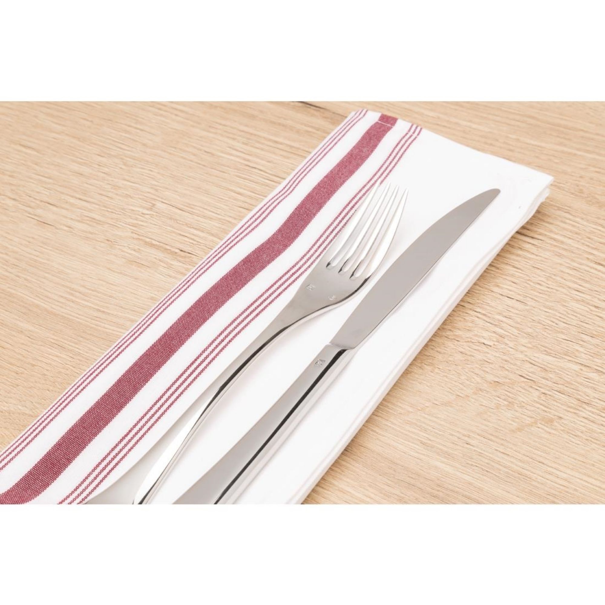 Picture of Bistro Table Napkins Burgundy Stripe (Pack of 10)