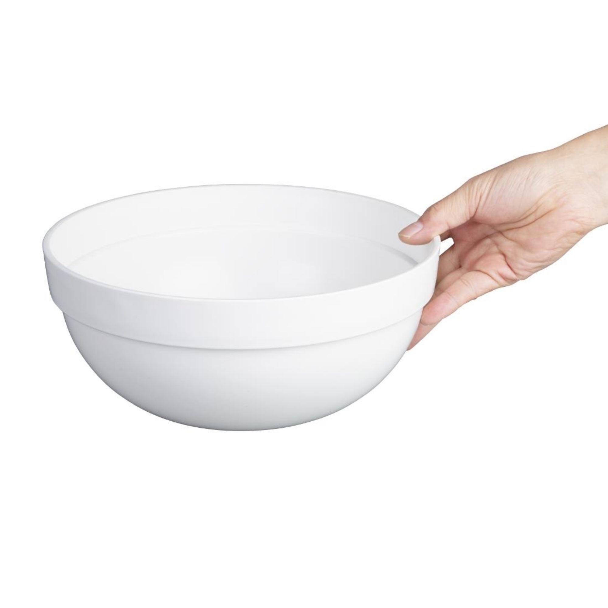 Picture of Nisbets Essentials Polypropylene White Mixing Bowl 3Ltr