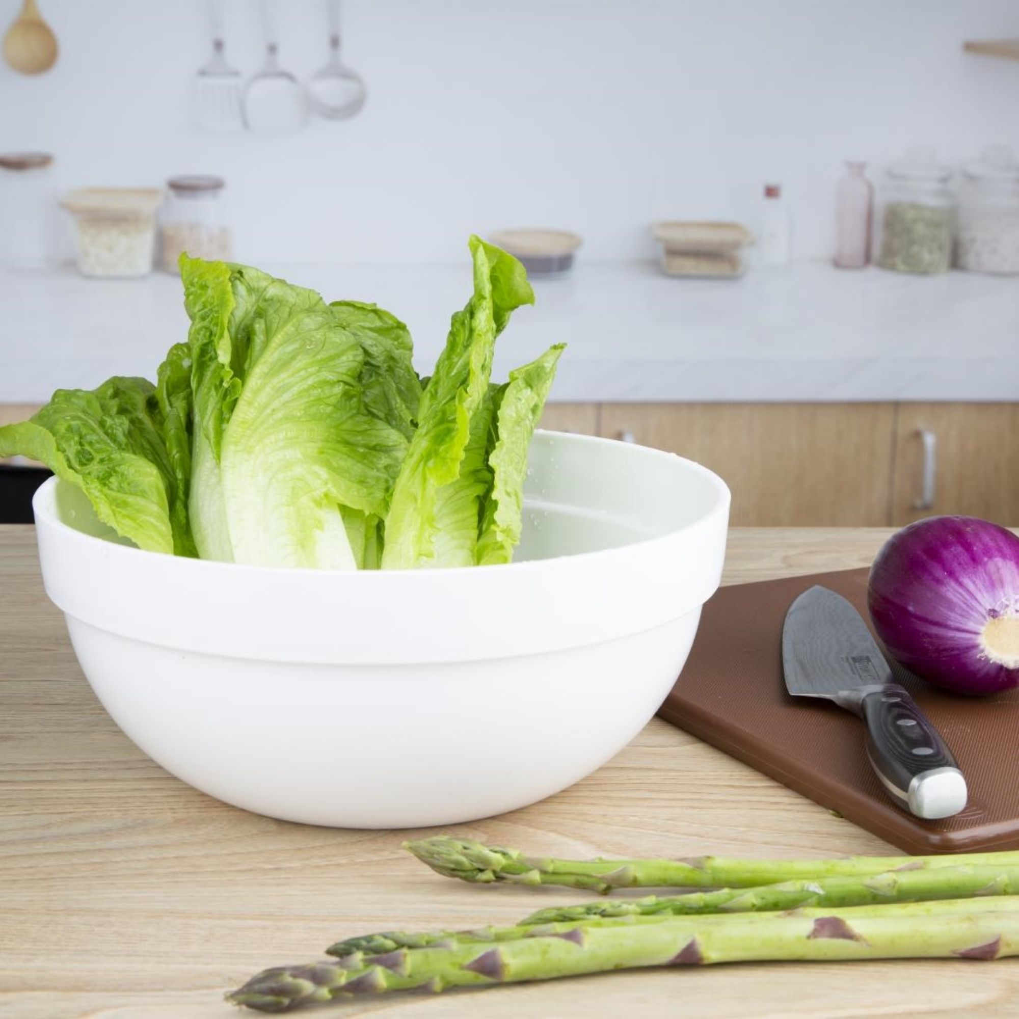 Picture of Nisbets Essentials Polypropylene White Mixing Bowl 3Ltr