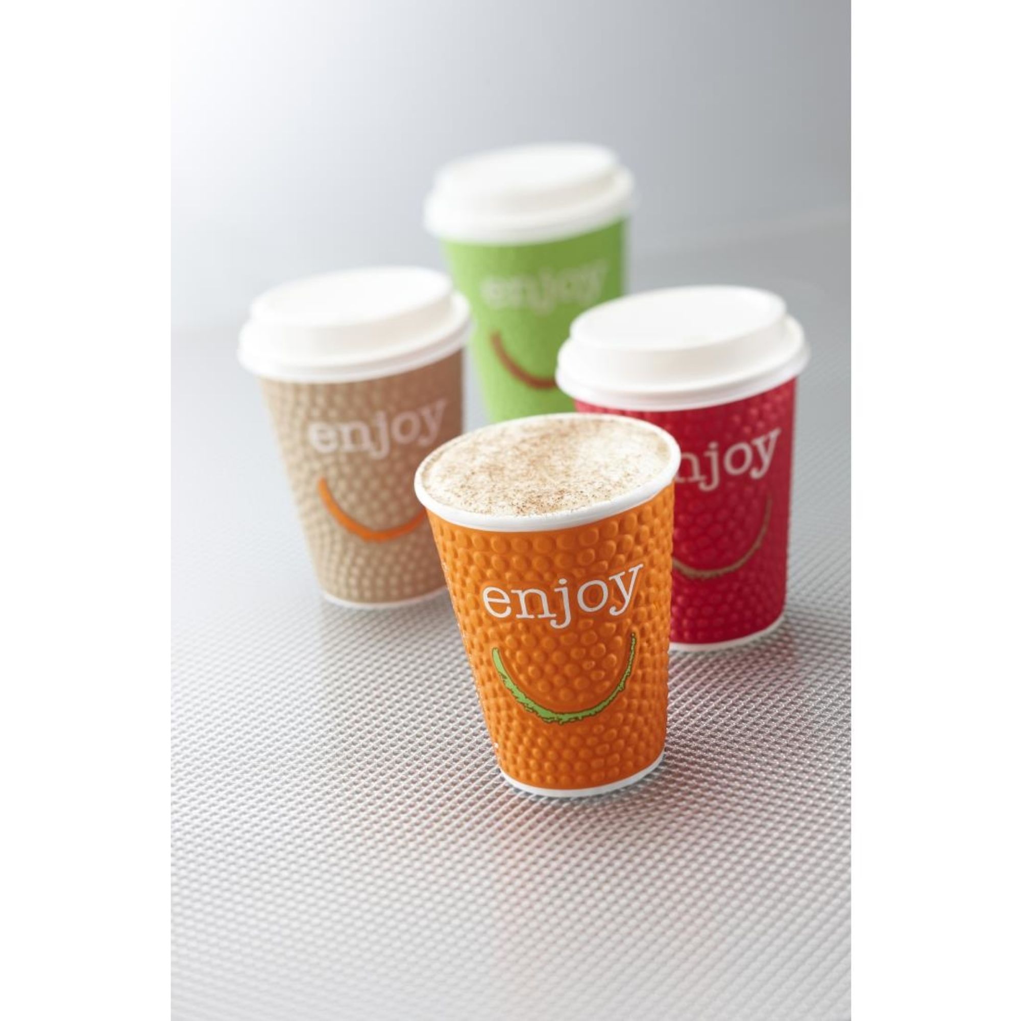 Picture of Huhtamaki Enjoy Double Wall Disposable Hot Cups 340ml / 12oz (680 Pack)