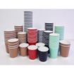 Picture of Fiesta Recyclable Ripple Wall Takeaway Coffee Cups Black 455ml / 16oz (Pack of 500)
