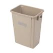 Picture of Jantex Recycling Bin Beige 56Ltr
