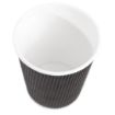 Picture of Fiesta Recyclable Coffee Cups Ripple Wall Black 225ml / 8oz (Pack of 500)