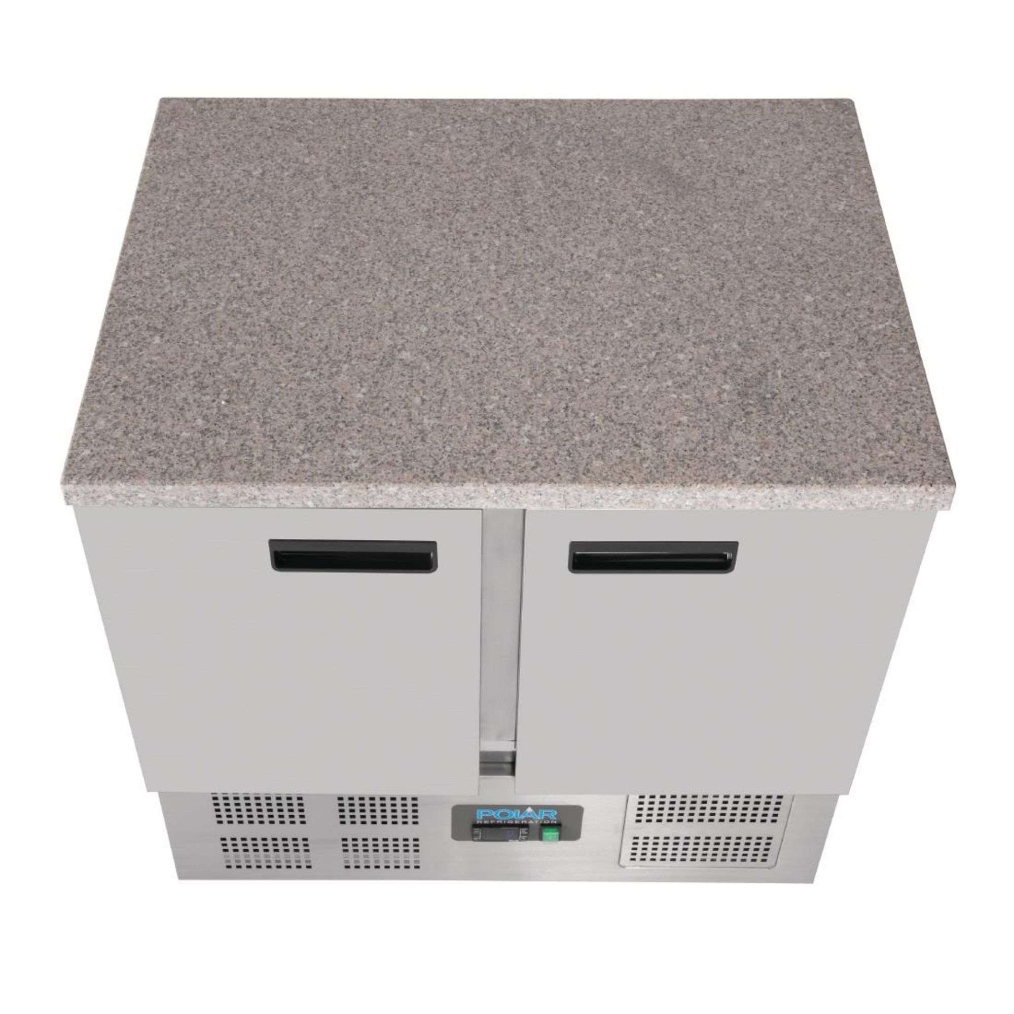 Picture of Polar G-Series Double Door Counter Fridge with Granite Work Top 240Ltr
