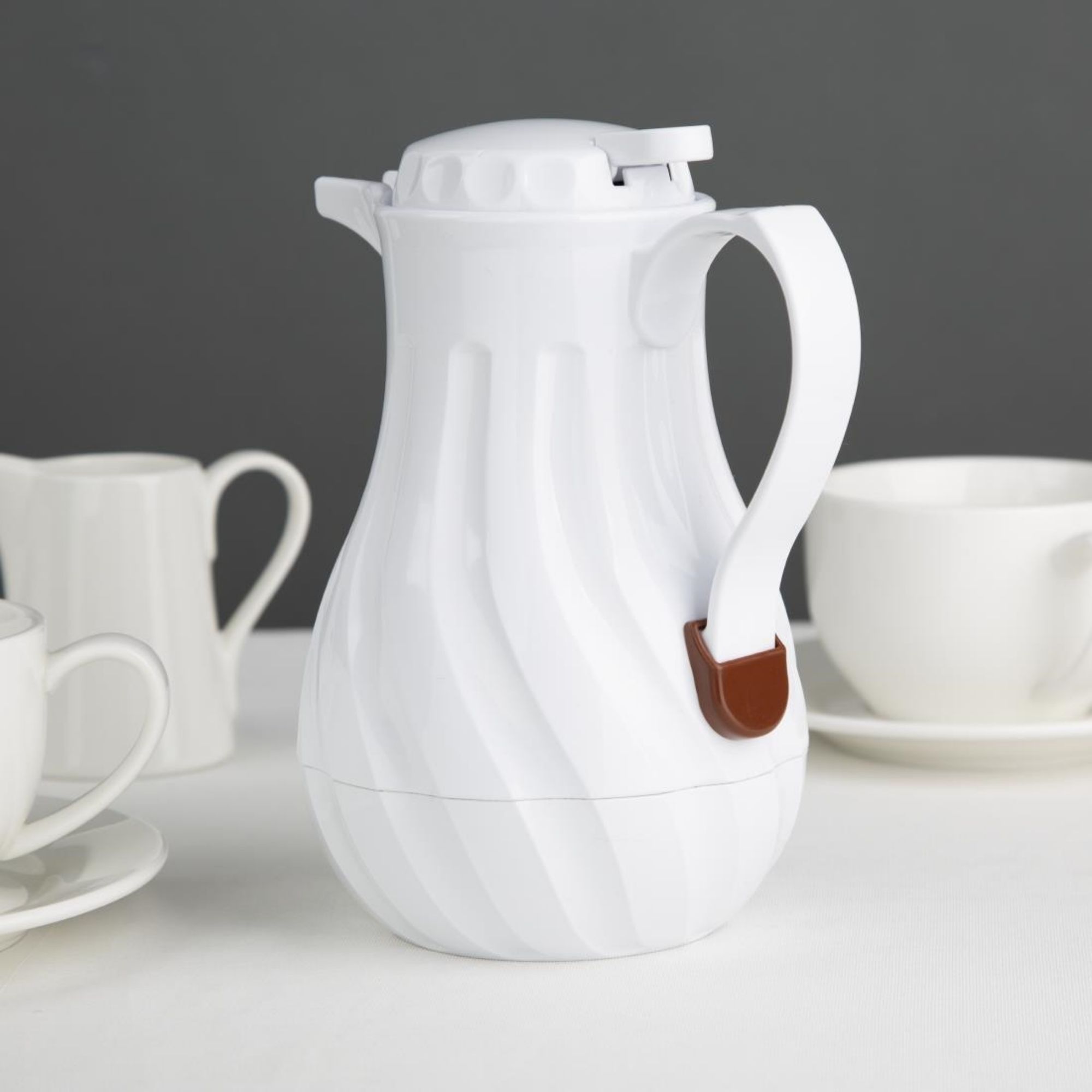 Picture of Olympia Insulated Swirl Jug White 500ml