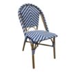 Picture of Bolero Parisian Style Rattan Side Chair Blue (Pack of 2)