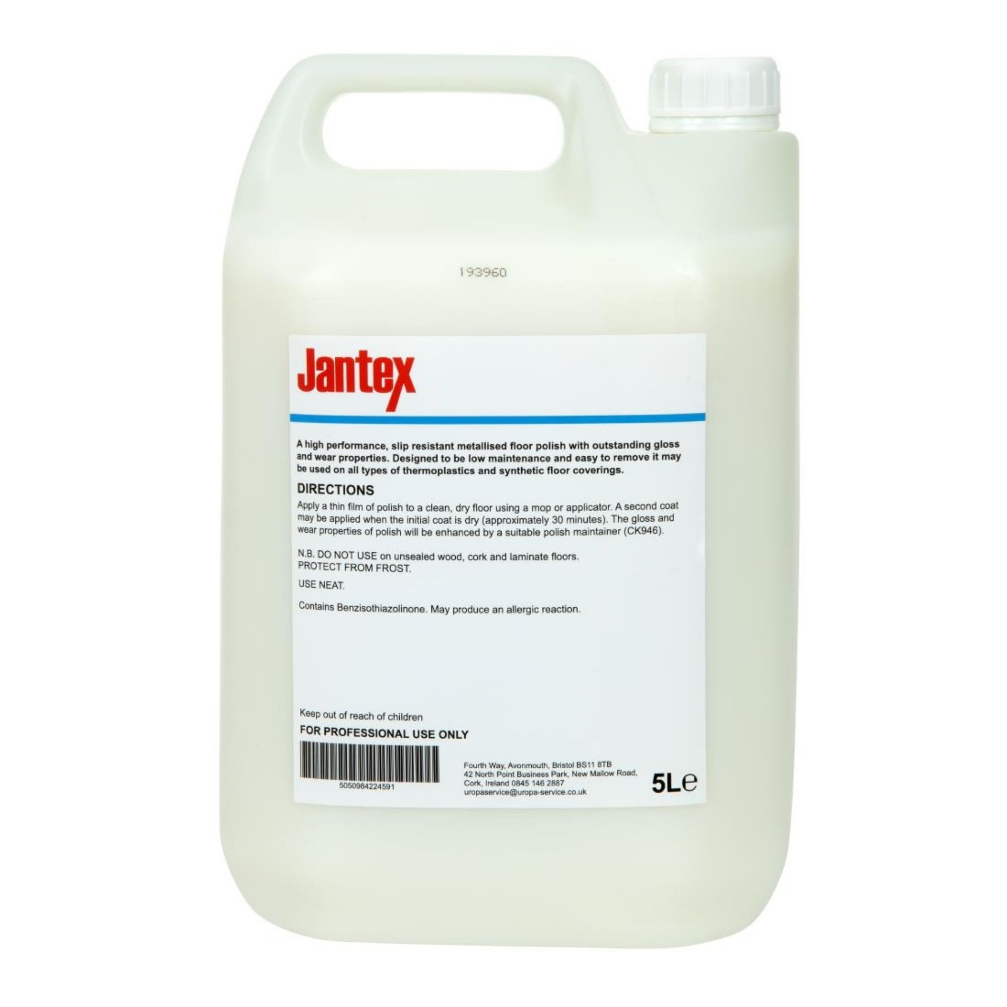 Picture of Jantex Floor Polish Ready To Use 5Ltr
