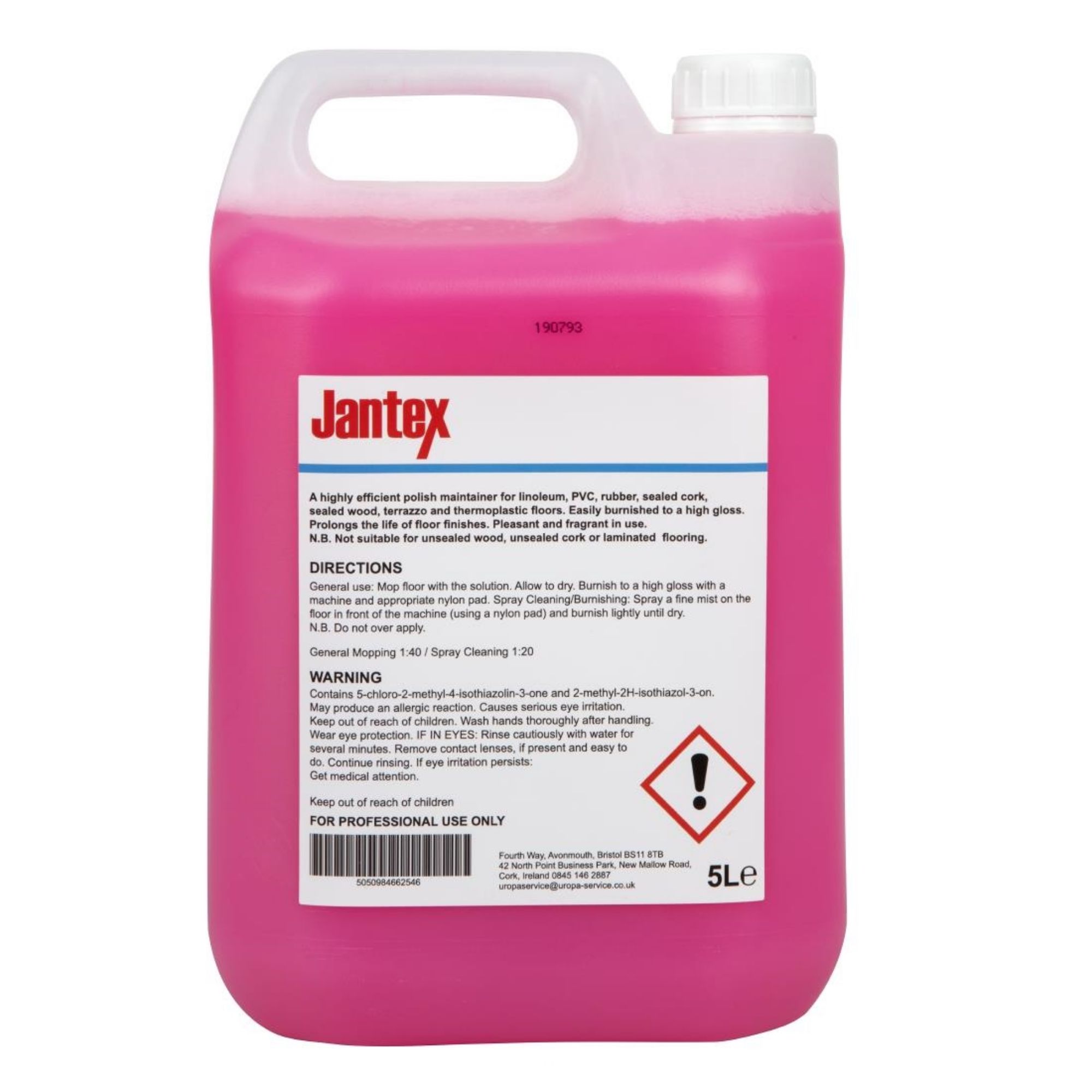 Picture of Jantex Floor Cleaner and Maintainer Concentrate 5Ltr