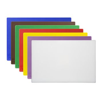 Picture of Hygiplas Low Density Antibacterial Chopping Board Set 450x300x10mm (Pack of 7)