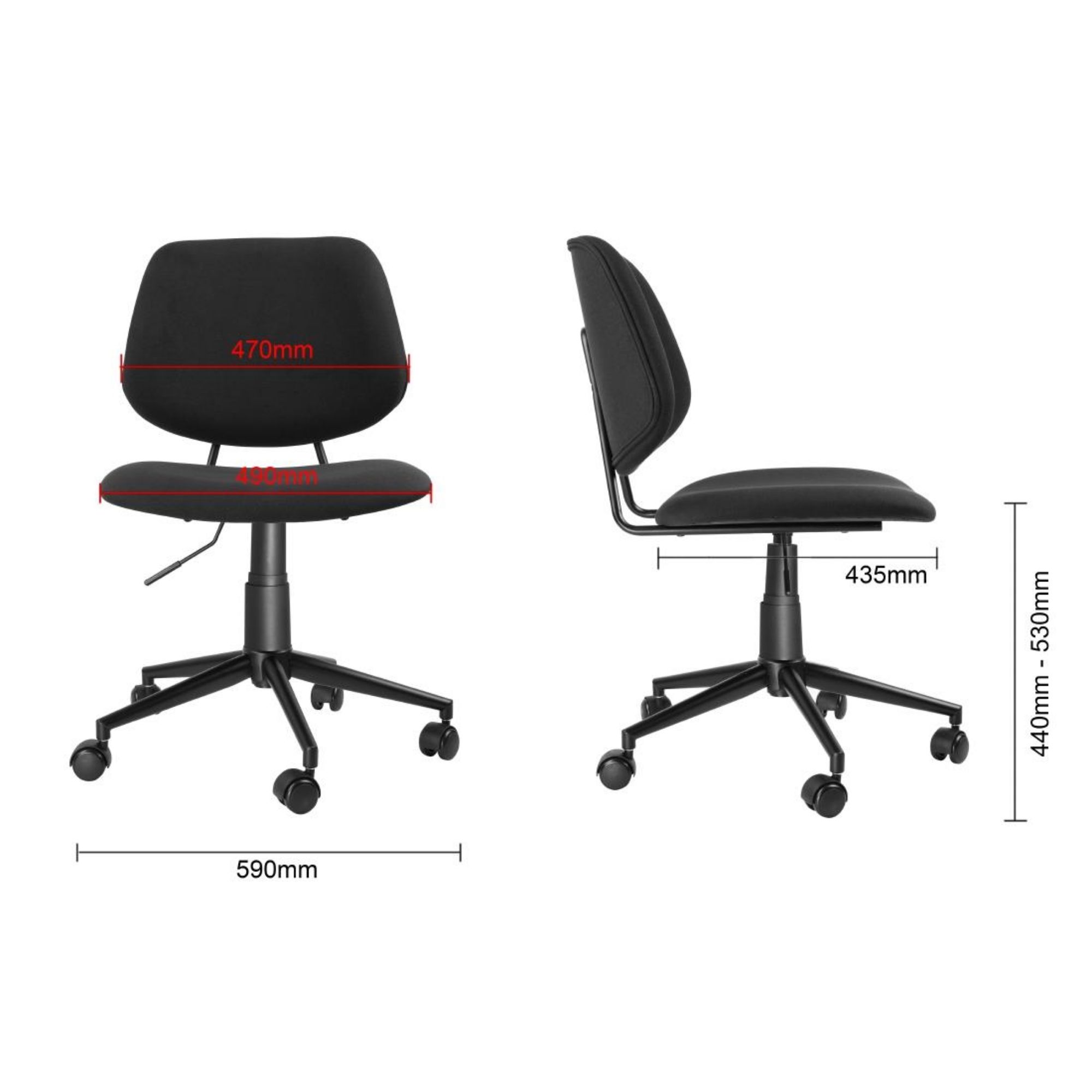 Picture of Bolero Office Chair Black