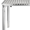 Picture of Bolero Steel and Aluminium Square Leg Table 600mm