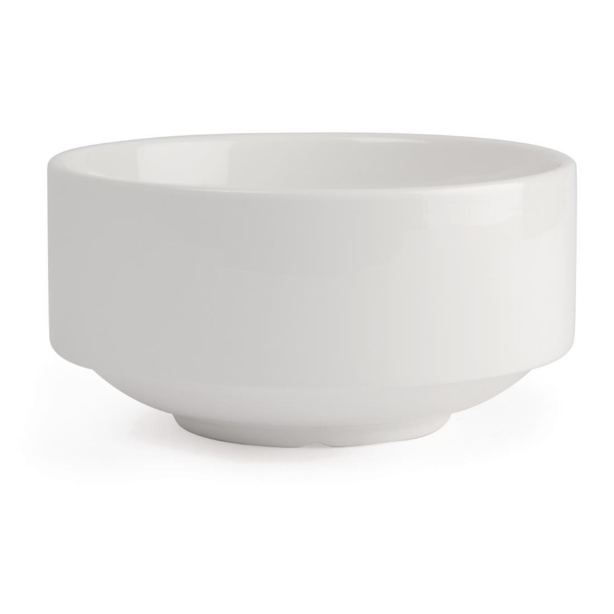Picture of Olympia Lumina Stacking Soup Bowls White 398ml 14oz (6 pack)