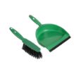Picture of Jantex Soft Dustpan and Brush Set Green