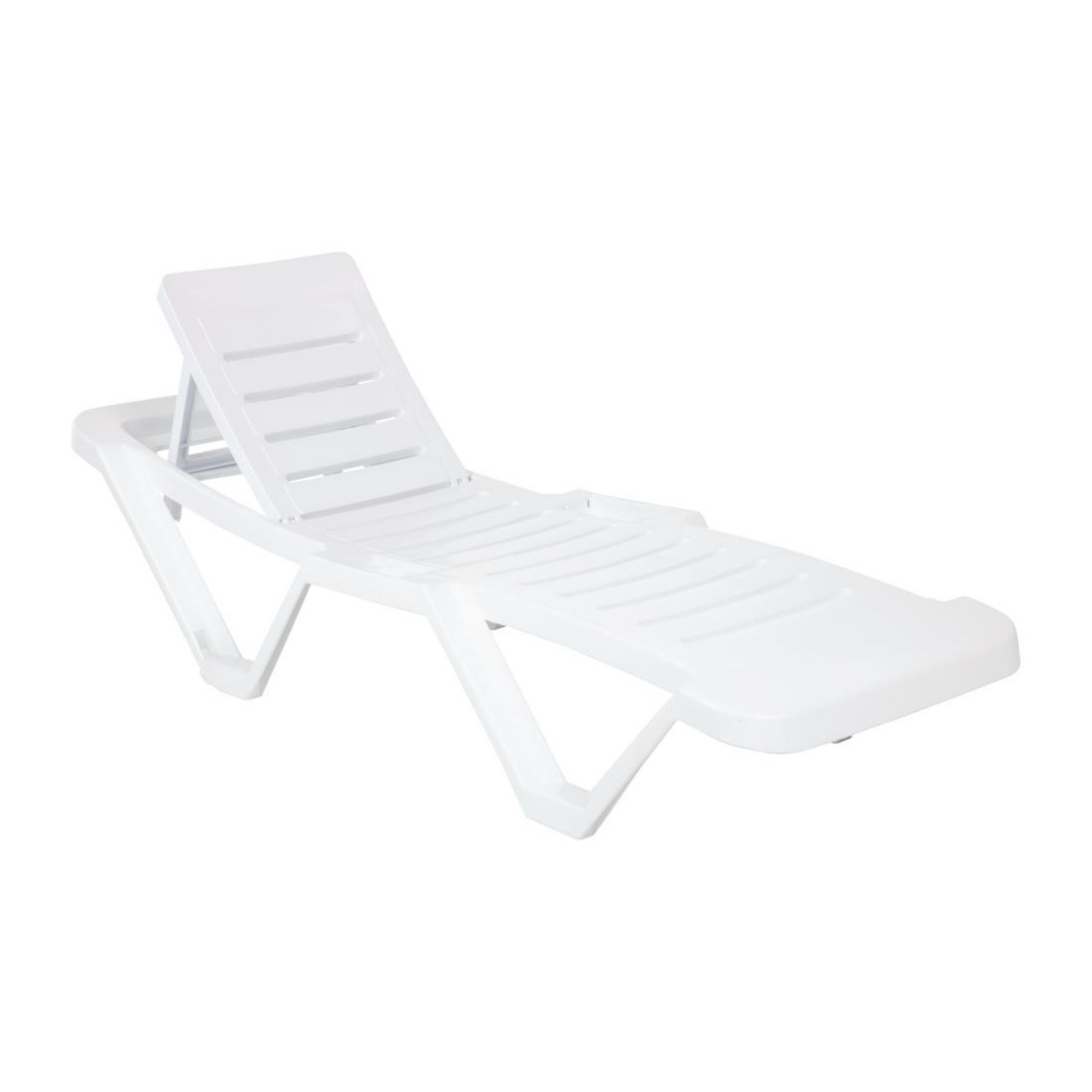 Picture of Polypropylene Sun Loungers White (Pack of 2)