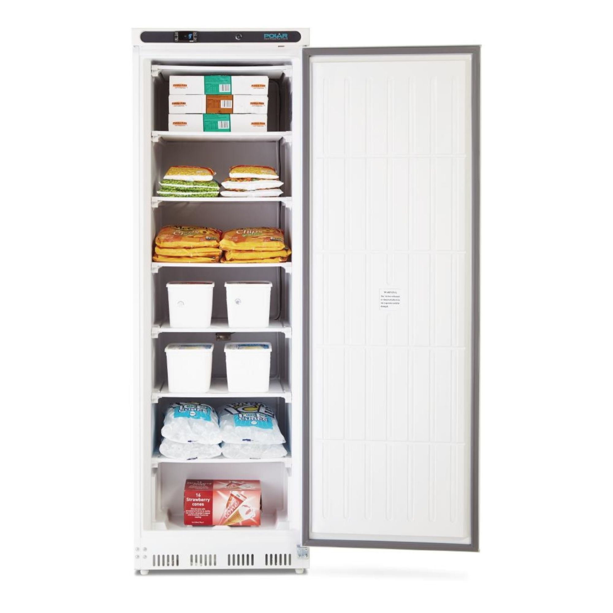 Picture of Polar C-Series Upright Freezer White 365Ltr