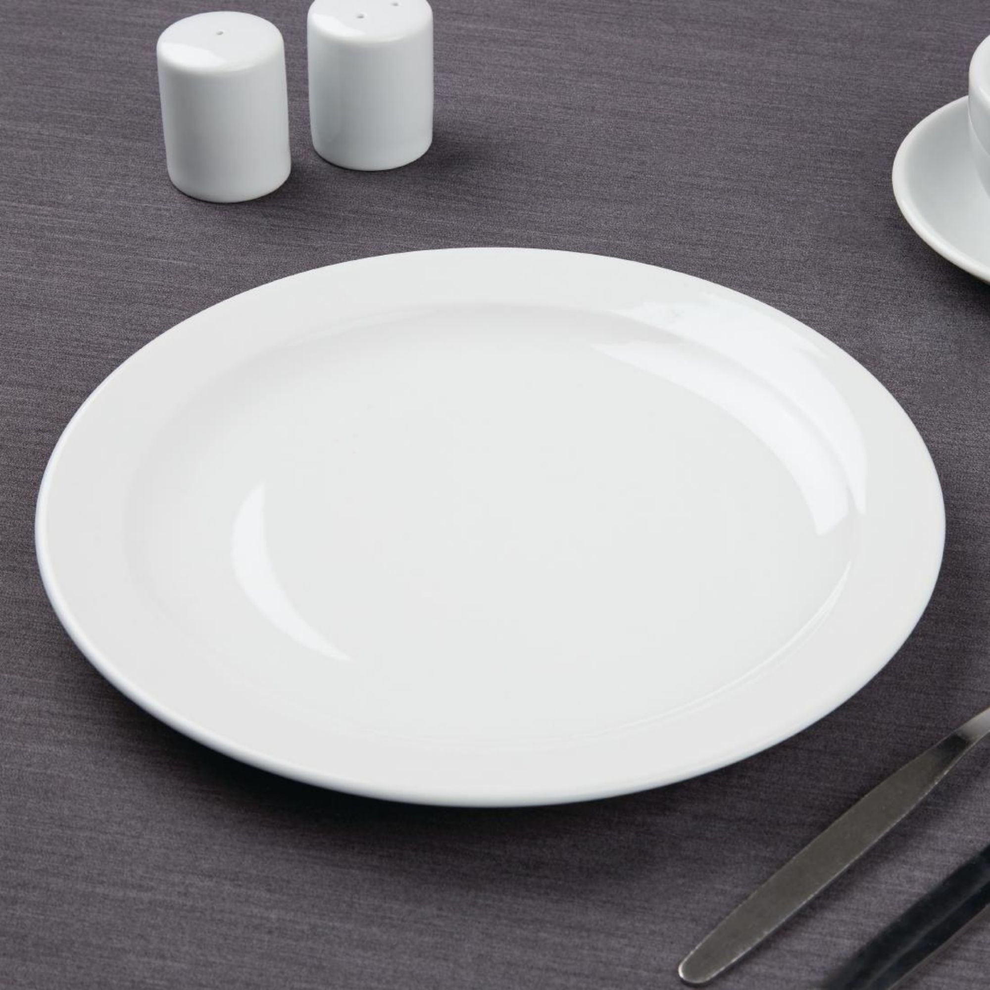 Picture of Olympia Athena Narrow Rimmed Plates 254mm (Pack of 12)
