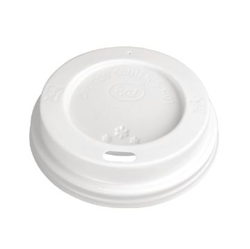 Picture of Fiesta Recyclable Coffee Cup Lids White 225ml / 8oz (Pack of 1000)