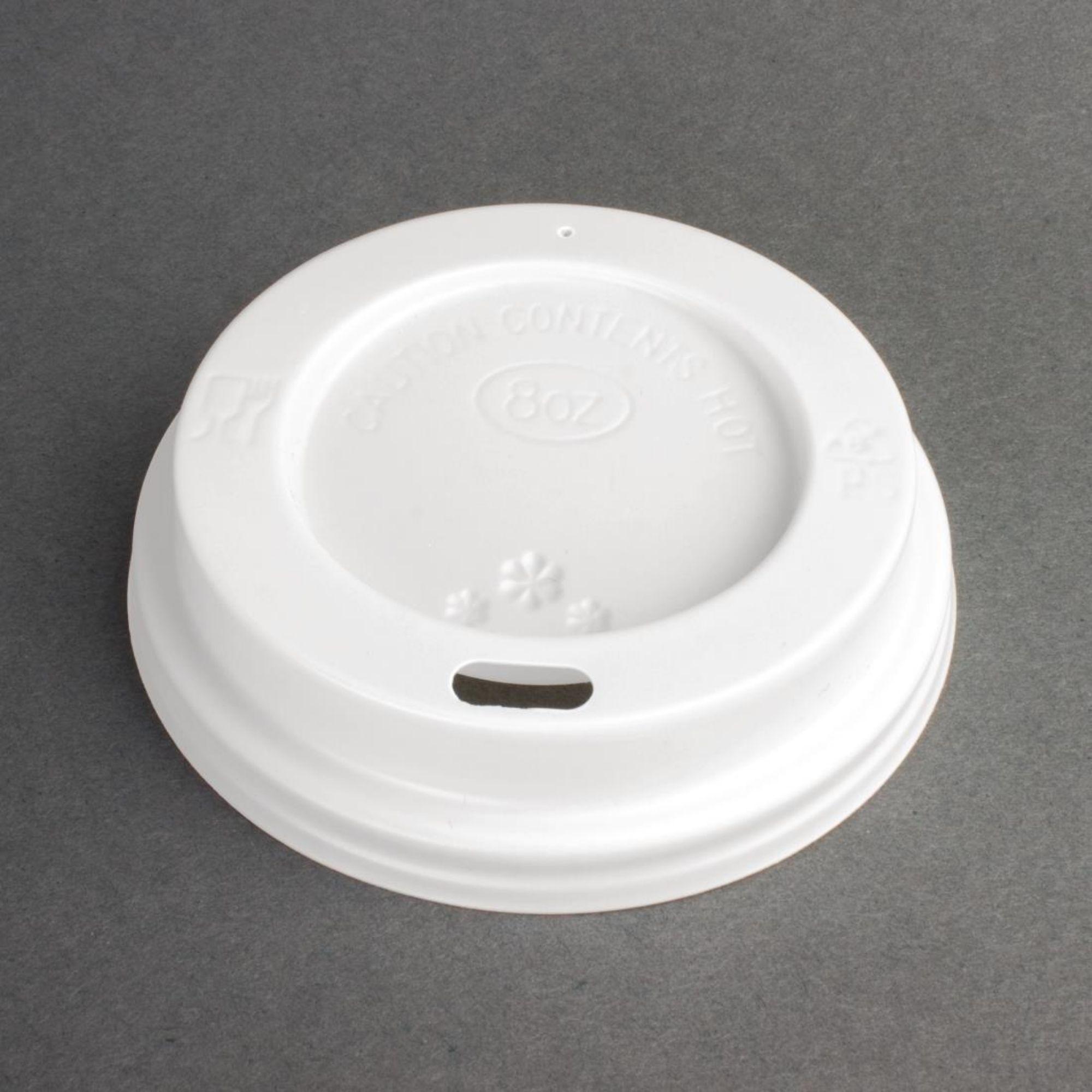 Picture of Fiesta Recyclable Coffee Cup Lids White 225ml / 8oz (Pack of 1000)