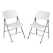 Picture of Bolero Foldaway Utility Chairs White (Pack of 2)