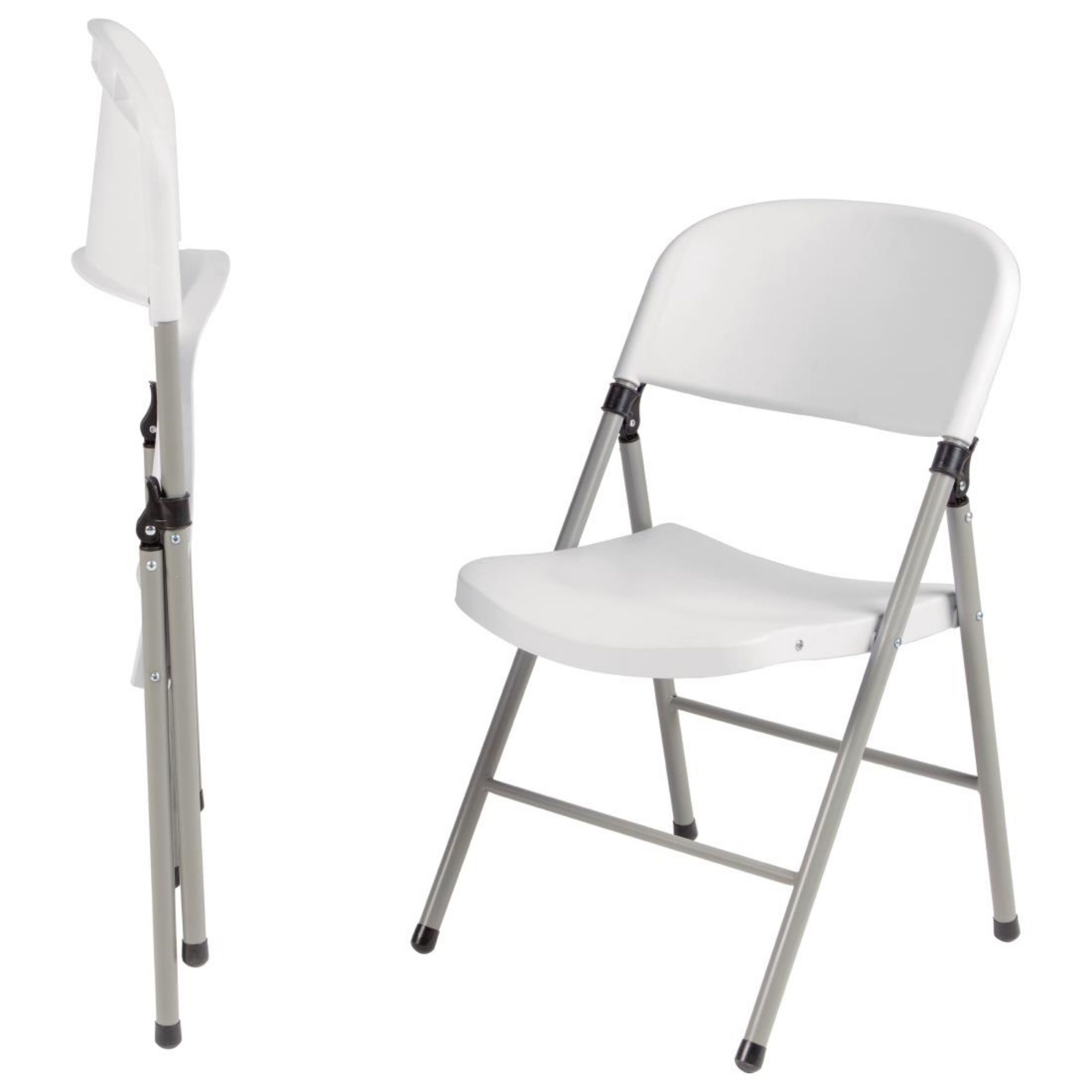 Picture of Bolero Foldaway Utility Chairs White (Pack of 2)