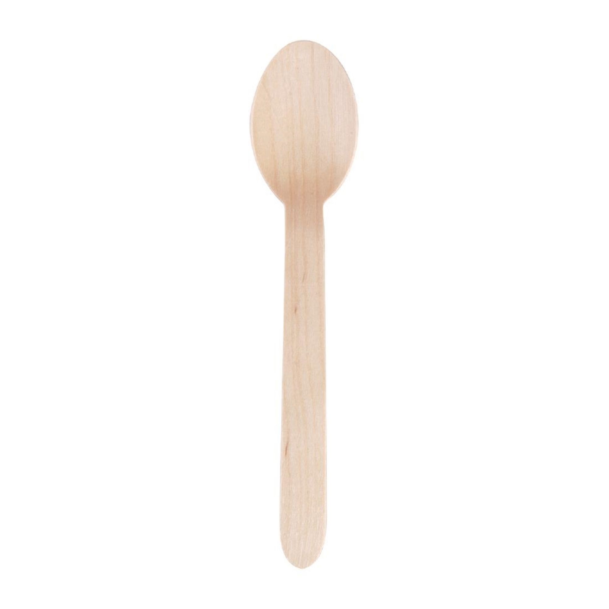 Picture of Fiesta Compostable Wooden Dessert Spoons (Pack of 100)