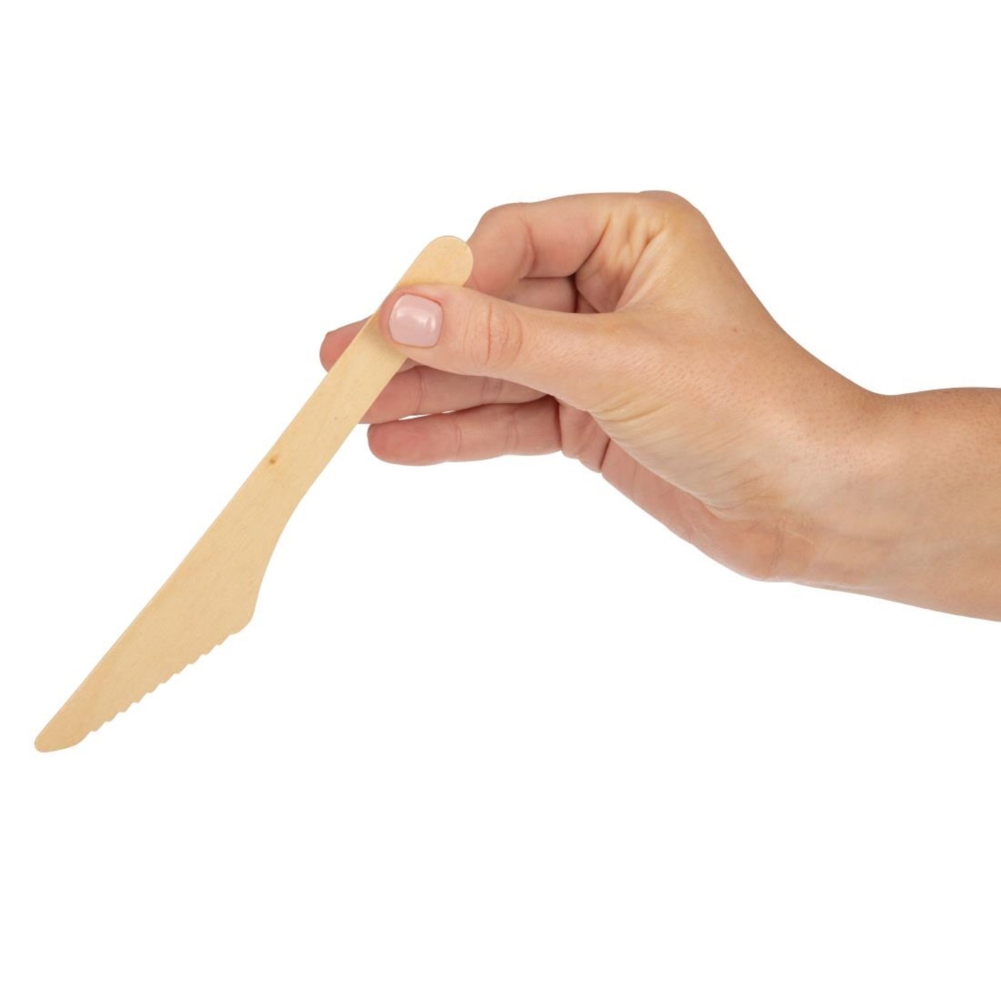 Picture of Fiesta Compostable Disposable Wooden Knives (Pack of 100)