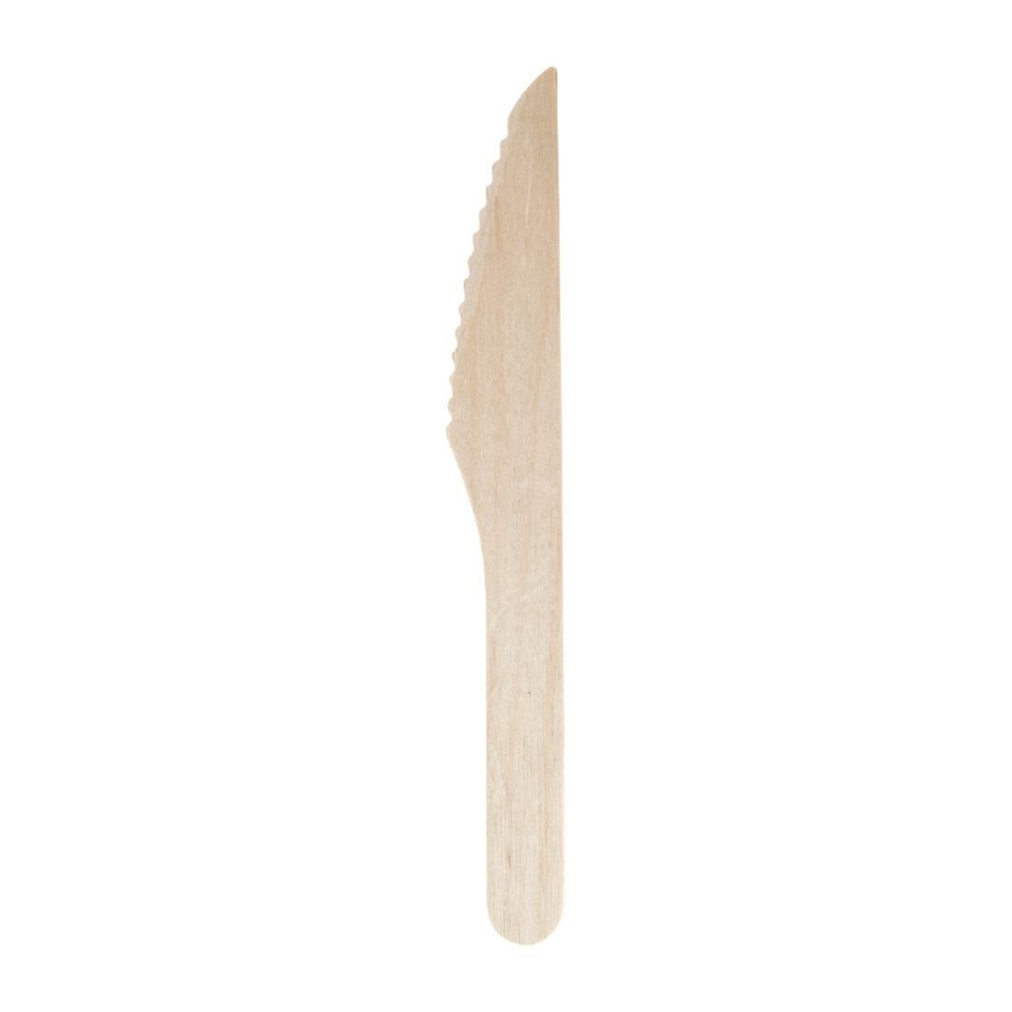 Picture of Fiesta Compostable Disposable Wooden Knives (Pack of 100)