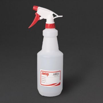 Picture of Jantex Colour-Coded Trigger Spray Bottle Red 750ml