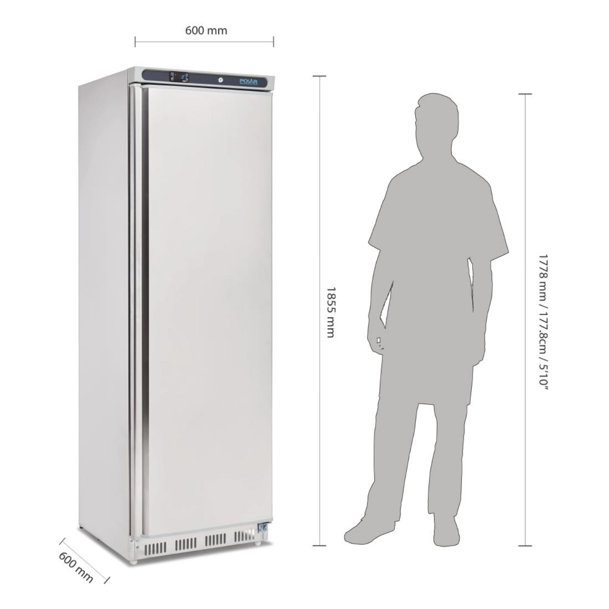 Picture of Polar C-Series Upright Fridge 400Ltr