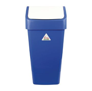 Picture of SYR Lucy Swing Top Bin Blue 50Ltr