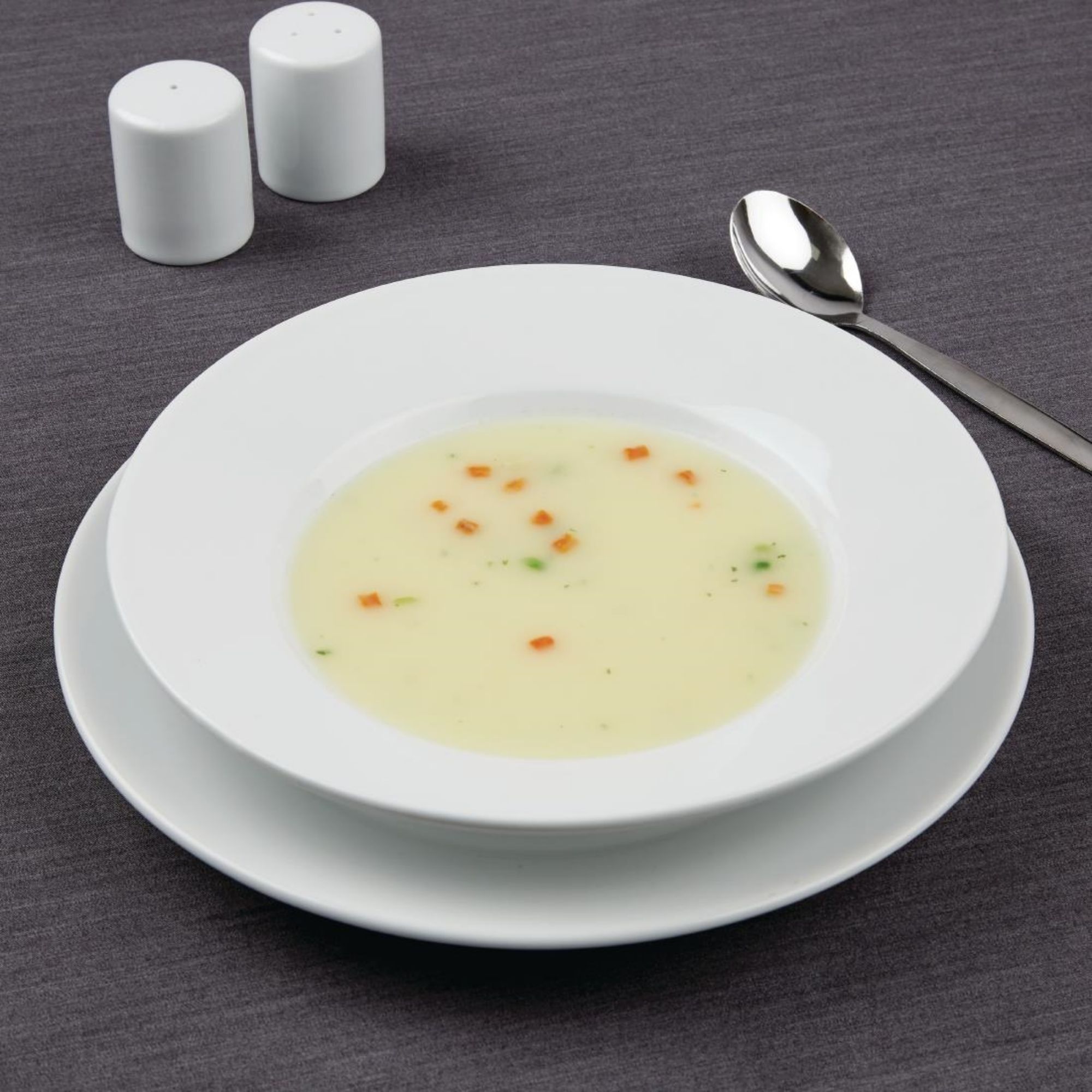 Picture of Olympia Athena Rimmed Soup & Pasta Bowls 228mm 210ml (Pack of 6)