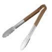 Picture of Hygiplas Colour Coded Brown Serving Tongs 300mm