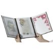 Picture of Securit Crystal Double Sided Menu Cover A4 Triple (3 pack) - CB843