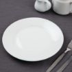 Picture of Olympia Athena Wide Rimmed Plates White 254mm (Pack of 12)