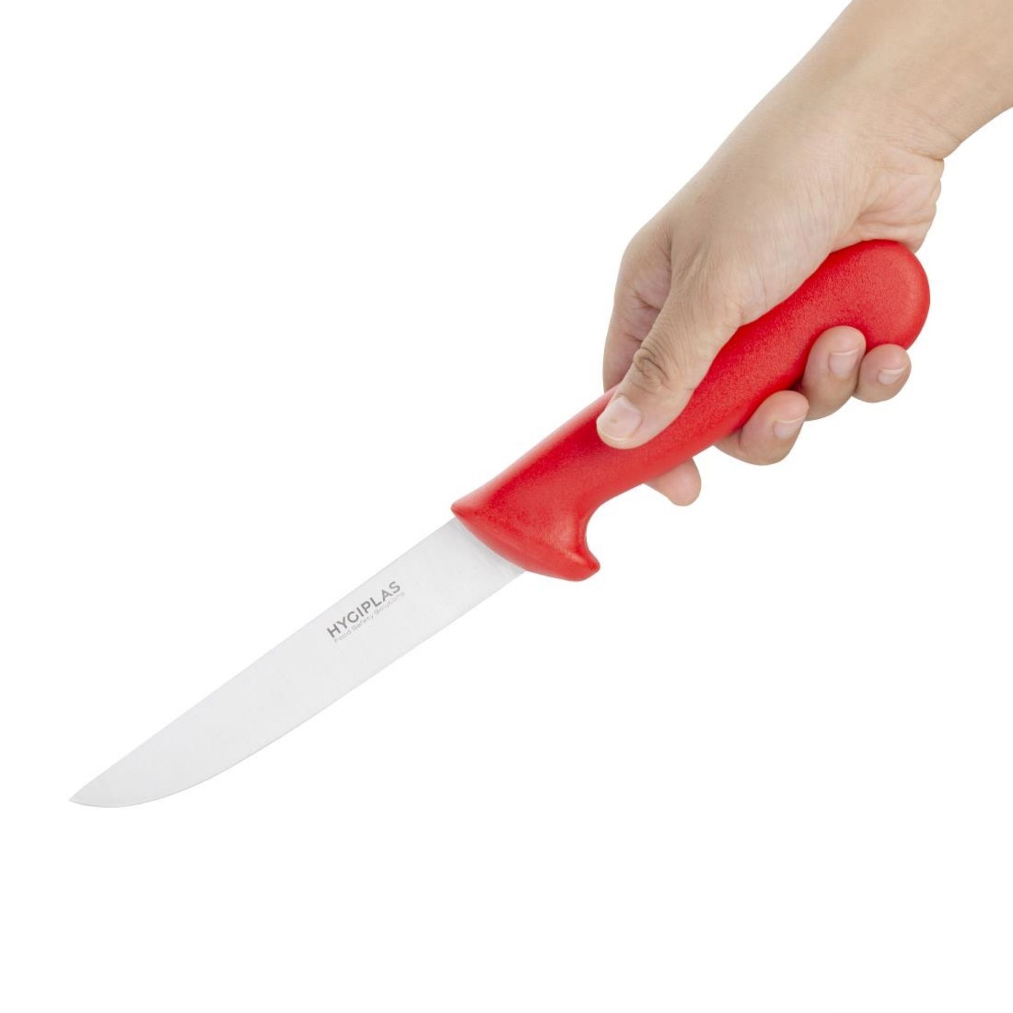 Picture of Hygiplas Stiff Blade Boning Knife Red 15cm