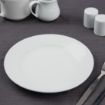 Picture of Olympia Athena Wide Rimmed Plates 228mm White (Pack of 12)