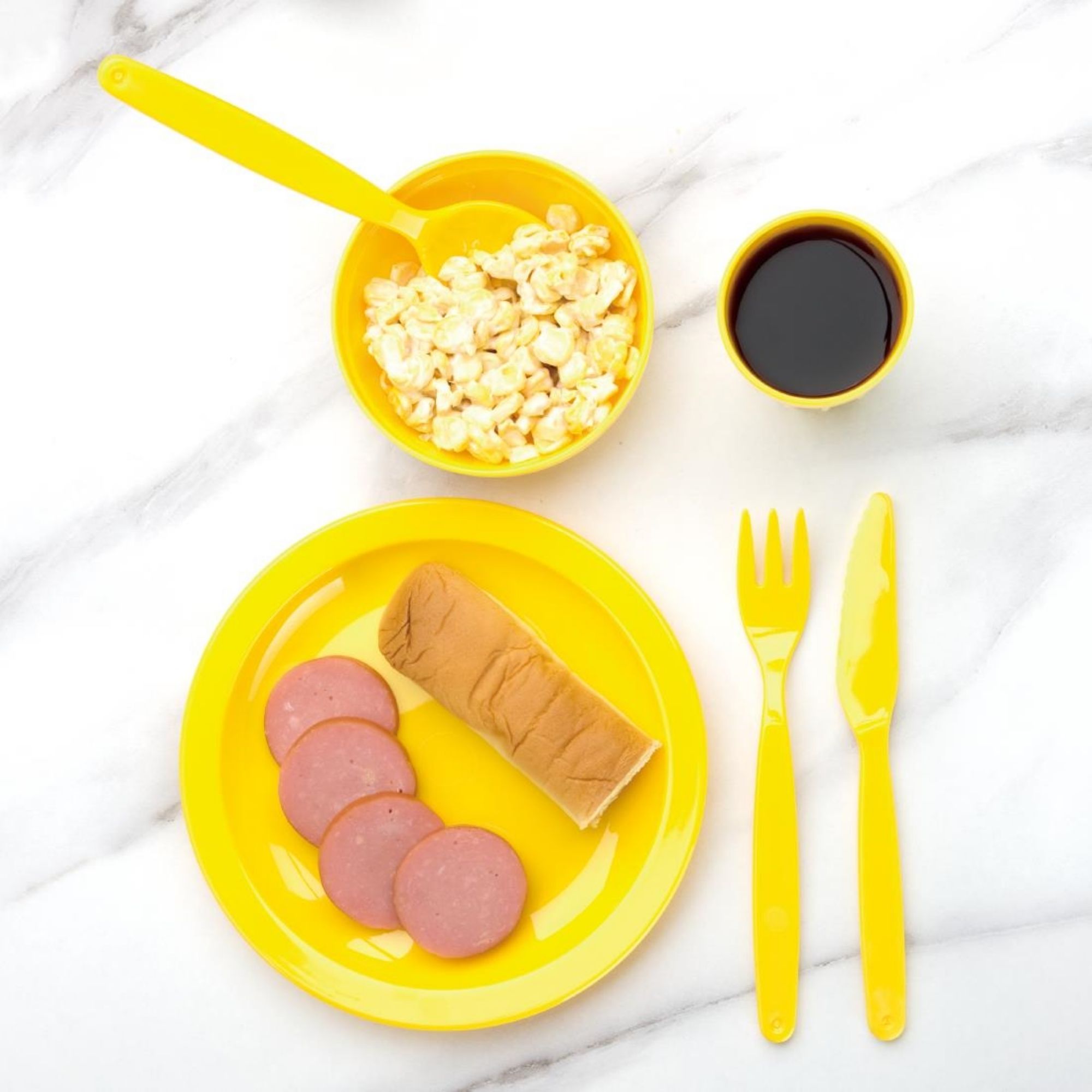 Picture of Olympia Kristallon Polycarbonate Plates Yellow 230mm (Pack of 12)