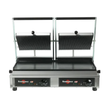 Picture of KRAMPOUZ GECID5BO - Multi Contact Grill Large - Ribbed plates top, smooth plate bottom